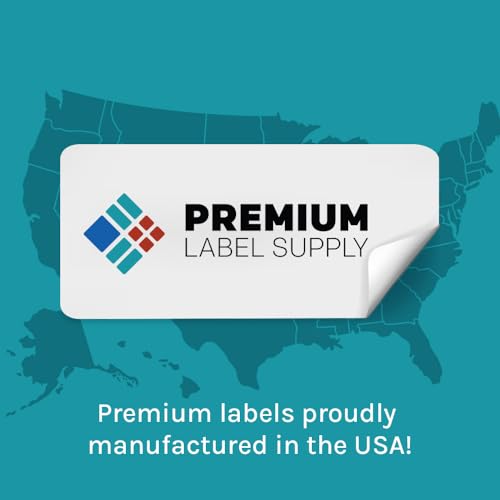 Premium Label Supply Glossy Clear Labels – 4" x 5" – Laser/Inkjet Compatible – (4 per Sheet), 100 Sheets – 400 Total Adhesive Labels - size: 400 Labels
