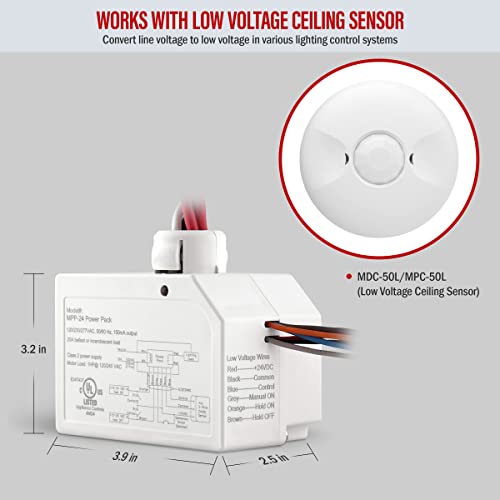 ENERLITES Ceiling Sensor Low Voltage Power Pack for Low Voltage Sensor - size: Low Voltage Power Pack