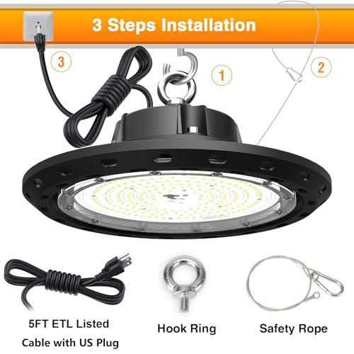 2Pack 150W UFO LED High Bay Light - size: 150W2P-Dimmable