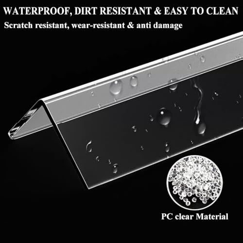 Clear Self-Adhesive Wall Corner Guards, 10 Pack, 1in x 39.5in - size: 1in x 39.5in