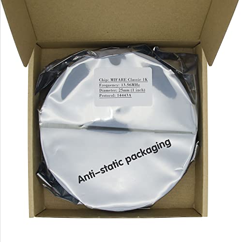 1000 pcs MF Classic 1k NFC Tag Stickers 13.56mhz RFID Sticker iso 14443a RFID Sticker MF 1k S50 RFID Self-Adhesive 1 inch Round - size: 1000pcs