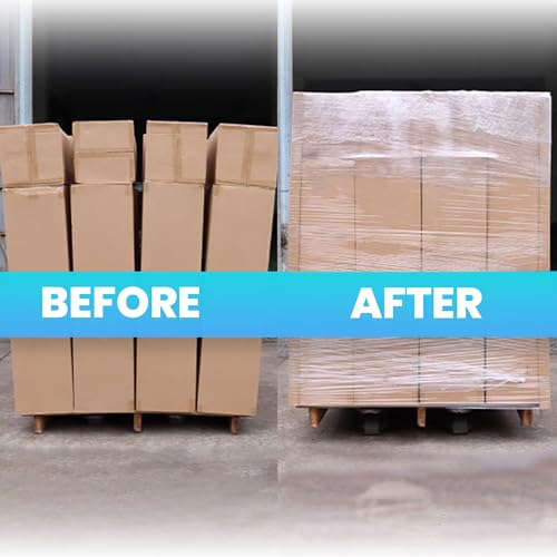 TAPEBEAR Stretch Wrap Film with Handles 15" x 760Ft Shrink Wrap - size: 15" x 760Ft x 2Rolls