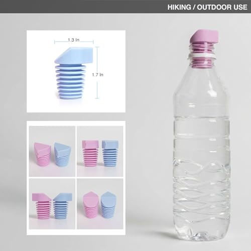 Portable Bidet for Travel (2-Pack) - Food-Grade Silicone Camping Bidet Fits 28-30mm Water Bottles, Ultra-Lightweight 15g Backpacking Bidet for Outdoor Hiking, Travel & Eco-Friendly Personal Care