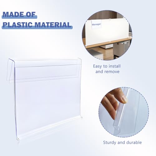Diteje 20 Pack Wire Shelf Label Holder,Shelving Price Tags Rack Display