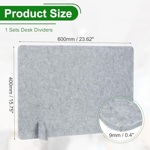 PATIKIL Desk Dividers 24" x 16",with 4Pcs Support Feet, Cement Gray Style C - color: Cement Gray Style C, size: 24" x 16"