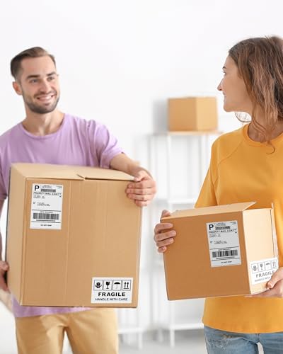 Phomemo 4X6 Thermal Labels for Shipping Packages, Address, 250 PCS/Roll - color: White, size: 4x6*250