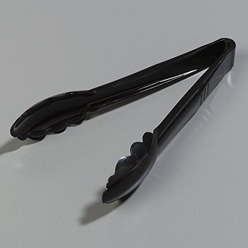 Carlisle FoodService Products 470903 Carly Salad Tong, 9" Utility Tong, Black, 12 Pack - color: Black, size: 9" Utility Tong, style: 12 Pack