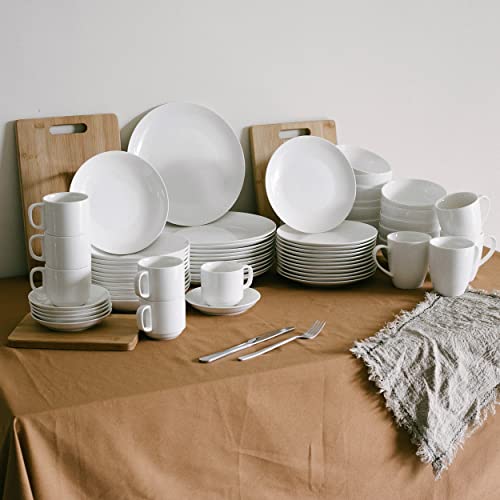BTaT- White Dessert Plates, 8 inch, Set of 12, Small Plates for Appetizers - color: White, size: 8 inch, Set of 12