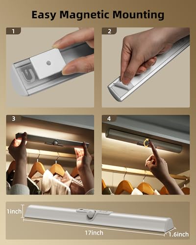 EZVALO 17-Inch Closet Lights, Motion Sensor Lights Indoor - size: 17inch