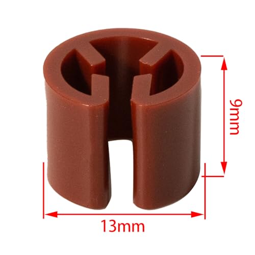 100pcs 3.5mm Plastic Clothes Hangers - Blank Marker for Retail, Laundry & Closet Organization (Bulk Set, Color Coding), Brown - color: Brown