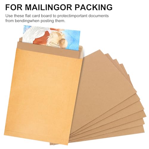 100 Pack 8.5"x 11" Corrugated Cardboard Sheets, Flat Cardboard Layer Pads 2 mm Thickness, Flexible Packaging Inserts for Shipping, Mailing, and Crafts, by IHDYPPEW - size: 100 Pack 8.5"x 11" brown