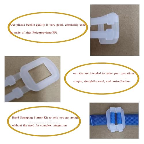 Plastic Packaging Banding Strapping Kit, 330' x 1/2'' Polypropylene Straps