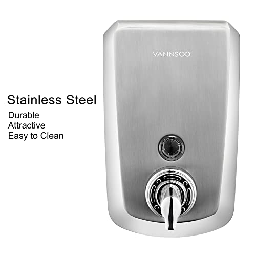 Commercial Wall Mount Stainless Steel Foam Soap Dispenser - size: 1200ml (H9)