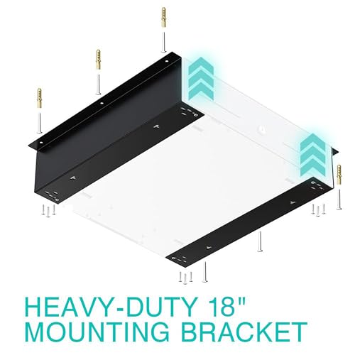 Cash Drawer Under Counter Mount Brackets 2.5 x 17.2 x 4.2 in - 1 Pack - color: Black, size: 18 Inches (1 Pack)