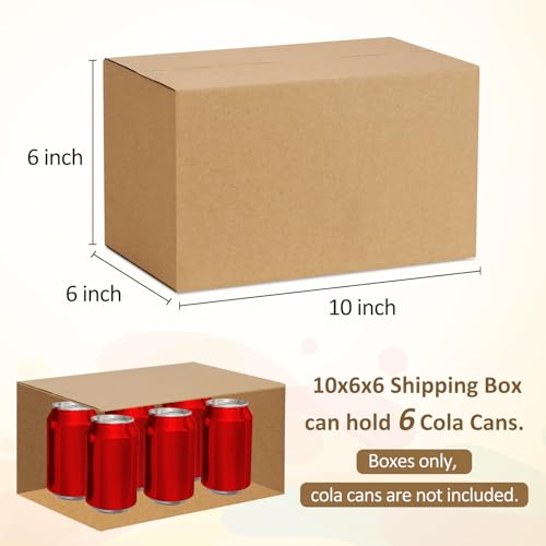 Eupako 10x6x6-Small-Shipping-Boxes-30-Pack-Brown-Corrugated-Box-Mailers, Cardboard Boxes for Packaging Small Business, Mailing - color: Brown, size: 10x6x6 Inches (30 Pack)