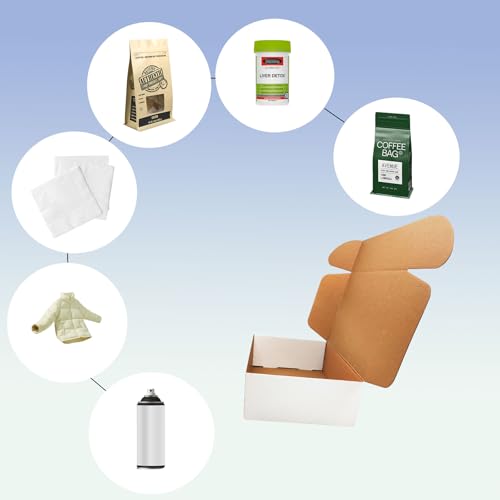 13x9x4 inch Shipping Boxes Set of 20, White Corrugated Cardboard Mailer Box - size: 13x9x4 -20 Pack