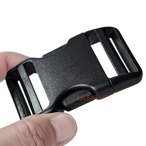 Buckles for 1-1/2 inch Wide Webbing Straps: Quick Side Release Buckle 4 set and Tri-Glide Slide 8 pcs Fit 1.5" Nylon Web Belt, Plastic Snap Fastener Clip Heavy Duty Replacement Dual Adjustable - size: 4 Set for 1-1/2 inch Webbing