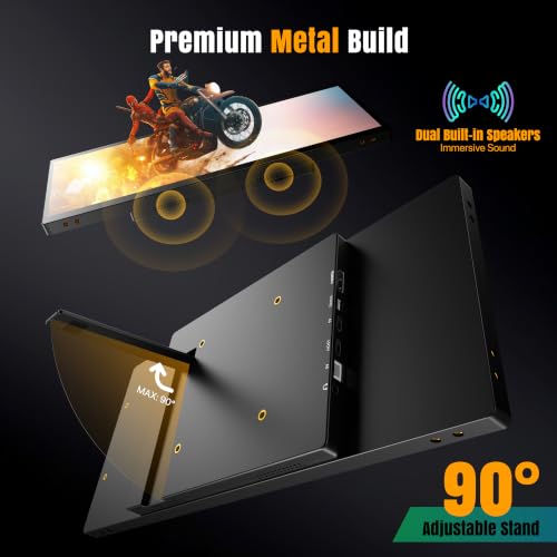 ROADOM 10.25" Mini Touchscreen Monitor, 1920x720 IPS Stretched Bar USB-C - size: 10.25 Inch