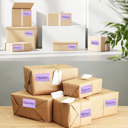 2.25"x1.25" Direct Thermal Labels, Holographic Thermal Printer Labels for Barcode, Self-Adhesive Address Shipping Thermal Label Stickers-1 Roll, 300 Labels, Holographic Purple - color: Holographic Purple, size: 2.25"x1.25"