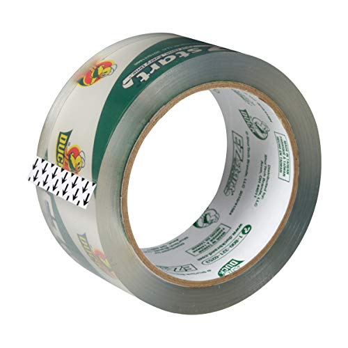Duck Brand EZ Start Packing Tape Refill, 4 Rolls, 1.88 Inch x 54.6 Yard, Clear (280068) - size: 4 Rolls