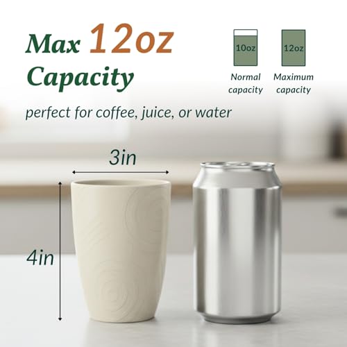 Homienly Plastic Cups Alternatives Unbreakable Drinking Glasses Wheat Straw Cup Sets for Kitchen Camping Party RV Stackable Water Tumblers Dishwasher Freezer & Microwave Safe 6 PCS (12OZ, Multi) - color: Colorful, size: 12 Ounces