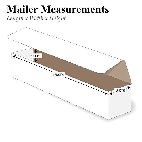 Partners Brand PM1222 12"L x 2"W x 2"H, White (Pack of 50)