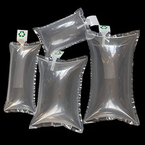 100 Pack BZQZDAI 5.9"x7.9" Clear Plastic Inflatable Air Packaging Bags Air Pillows Air Cushions Buffer Bags Void Fill Cushioning for Shipping and Packaging with Hand Pump - size: 100PACK (5.9"×7.9")