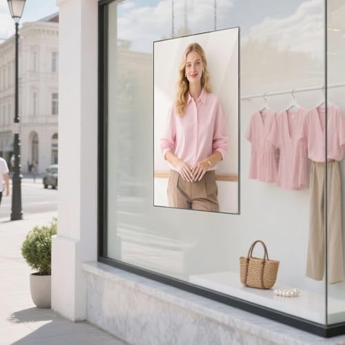 43inch Digital Signage, 2500nits High Brightness Advertising Display, Slim Fit Frameless LCD Monitor, CMS Remote Publishing, 24/7 Operation, Smart Split Screen Play, HDMI/USB/WiFi/Android 11 - size: 43"+2500nits