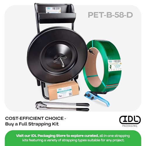 IDL Packaging Open Serrated Seals of 1.25" Length for 5/8" Strap Width Polyester (PET) Strapping (Pack of 100) - Increased Load Securement Due to Serrated Design of Strapping Clips - color: Pack of 100, size: 5/8"