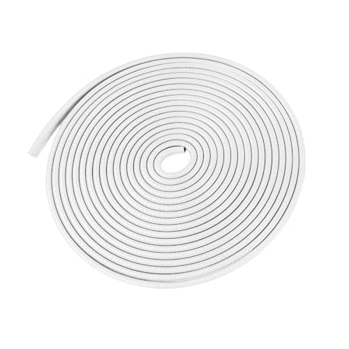 16.4 Ft Rubber Car Door Edge Guards, U Shape Edge Trim, White - color: White