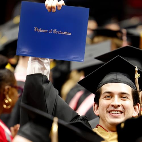 GraduationMall 11"x14" Imprinted Padded Diploma Cover Certificate Holder Royal - color: Royal+graduation