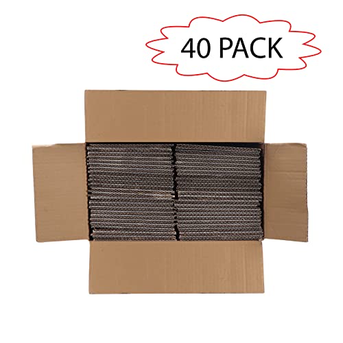 Calenzana 6x6x6 Inches Shipping Boxes Set of 40, White Corrugated Cardboard Box for Packing Mailing Small Business - size: 6x6x6, style: 40 Pack