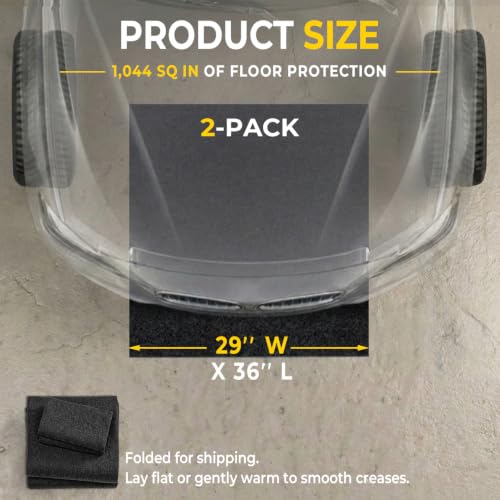 2-Pack Heavy Duty Oil Spill Mat, Oil Mat, Garage Floor Mats, 29"x36" - size: 2-Pack 2'5" x 3' (Rectangular)
