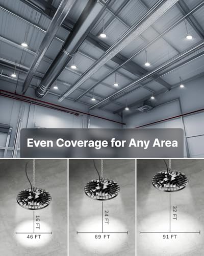 Sunco 30 Pack UFO LED High Bay Lights, Plug & Play, 150W, 19500LM, 5000K - size: 30 Pack