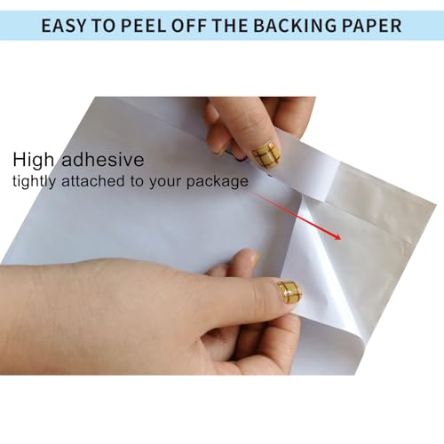 1000 Pcs 7'' x 10'' Clear Packing List Envelopes Adhesive Shipping Label Pouch, Shipping Document envelopes, Clear Face - size: 7'' x 10''