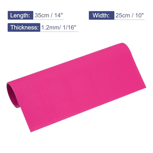 MECCANIXITY Corrugated Paper Sheets 5pcs 14x10x1/16inch Rose Red - color: Rose Red, size: 14inch x 10inch x 1/16inch