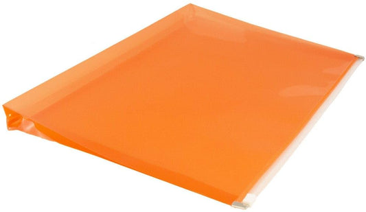 JAM PAPER Plastic Envelopes with Zip Closure - Letter Booklet - 9 3/4 x 13 - Orange - 3/Pack - color: Orange, size: Letter Size - 3 Pack