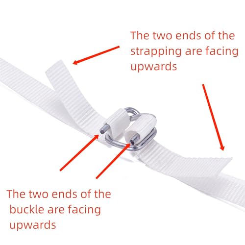Metal Wire Buckle 3/4" Width 500 Pack Silver for Woven Strapping Cord Strapping - Secure and Reliable Buckle for All Your Strapping Needs - color: 500pcs Buckles