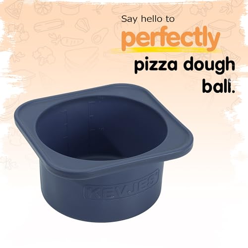 PLUS 1000ml Pizza Dough Proofing Containers, 2-Pack, Blueberry - color: Blueberry