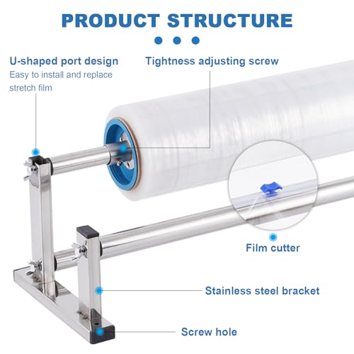 21.6 Inch Manual Table Stretch Film Dispenser Wrapping Machine