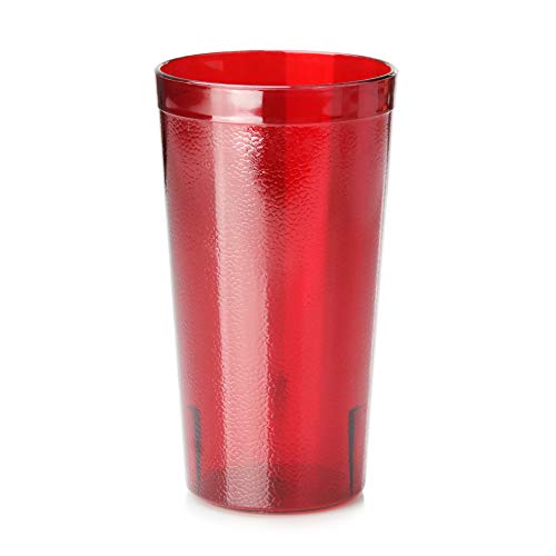 New Star Foodservice Restaurant-Grade Polycarbonate Beverage Tumblers, 16 oz, Red, Set of 12 (Pack of 4) - size: 16 oz (Pack of 4)