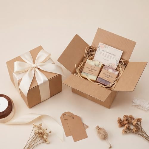 CRUGLA 30 Packs 4x4x4 Shipping Boxes for Small Business, Corrugated Cardboard Boxes Bulk for Shipping Packing Mailing - size: 4x4x4 Inch 30 Pack