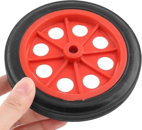 2 Pcs Replaceable Shopping Basket Cart 5.5" Wheels Red Black