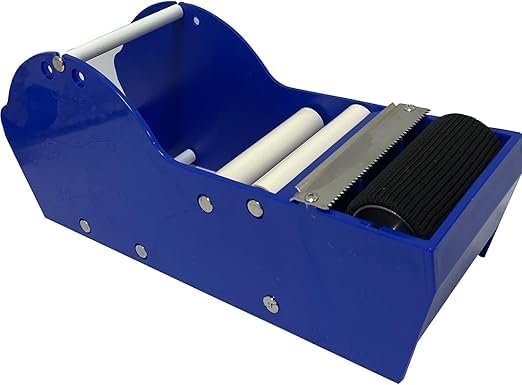 WELSTIK Water Activated Gummed Kraft Paper Tape Packaging Dispenser 3 Inch for Shipping, Carton and Box Sealing, Blue - color: Blue