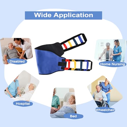 Transfer Sling, Transfer Belt for Elderly, Gait Belts for Seniors - color: Blue 1