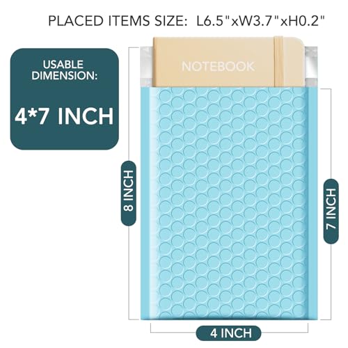 Metronic Bubble Mailers 4x8 Inch 800 Pack Light Blue Bubble Envelopes - color: Light Blue, size: 4x8" 800PC