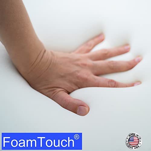 FoamTouch Upholstery Foam Cushion High Density 6'' Height x 30'' Width x 72'' Length - size: 6" x 30" x 72"