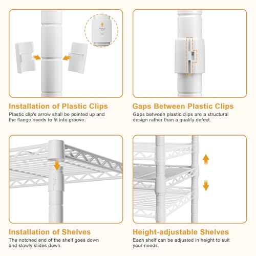 ULIFHOME F2C Clothes Rack with Beige Cover, 47.2" W x 16.5" D x 78.3" H - color: White Closet with Beige Cover