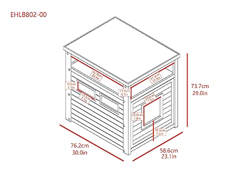 New Age Pet® ECOFLEX® Litter Loo® Enclosure, Jumbo, Grey - color: Grey, size: Jumbo