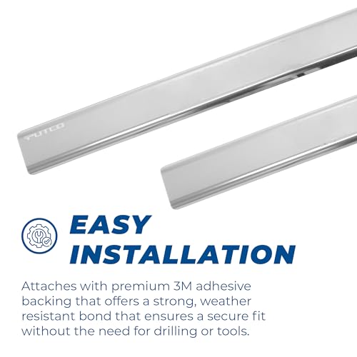 Putco Super Duty Logo Stainless Steel Door Sill Plates Kit - Fits Ford F250/F350/F450/F550 Crew Cab 2023-2027